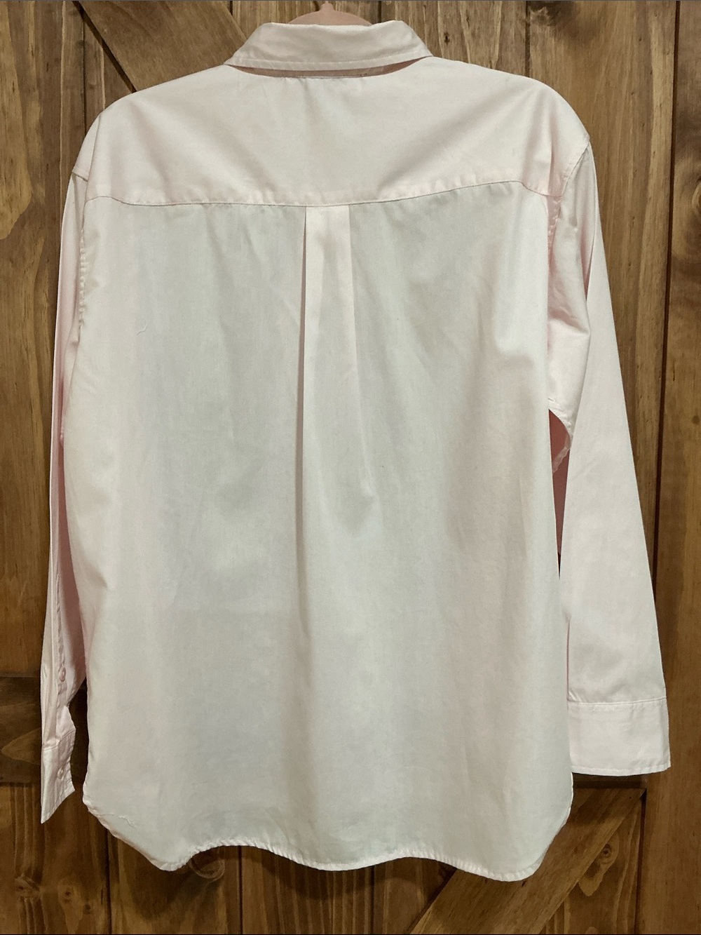 Gloria Vanderbilt Light Pink Button-Placket Long Sleeve Shirt - Picture 5 of 6